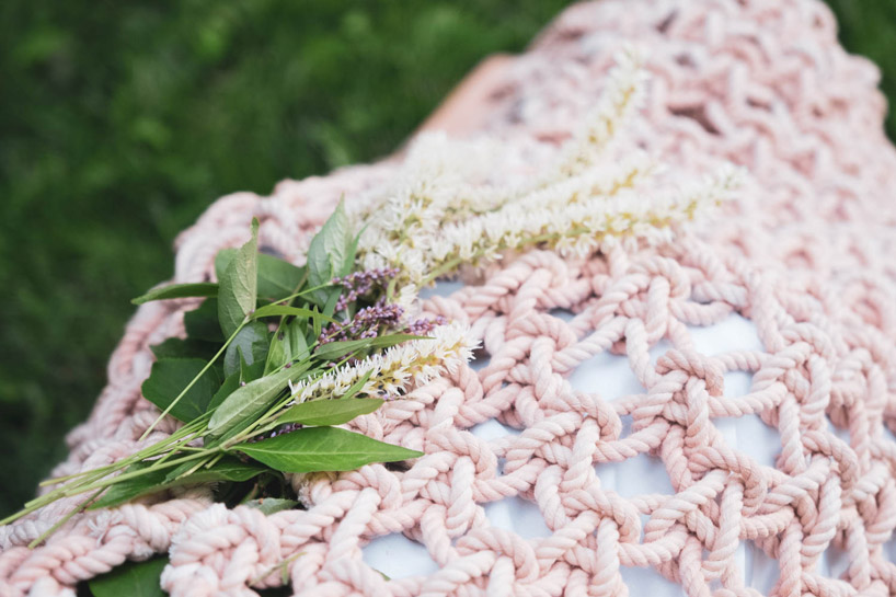 shaina garfield redesigns death with eco-friendly macramé coffin