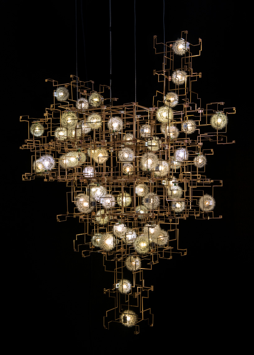 studio drift's floating monolith returns as centerpiece to latest exhibition 'elemental'