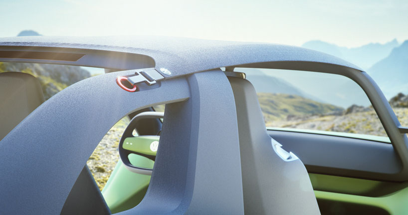 bright green electric volkswagen ID reimagines the iconic beach buggy