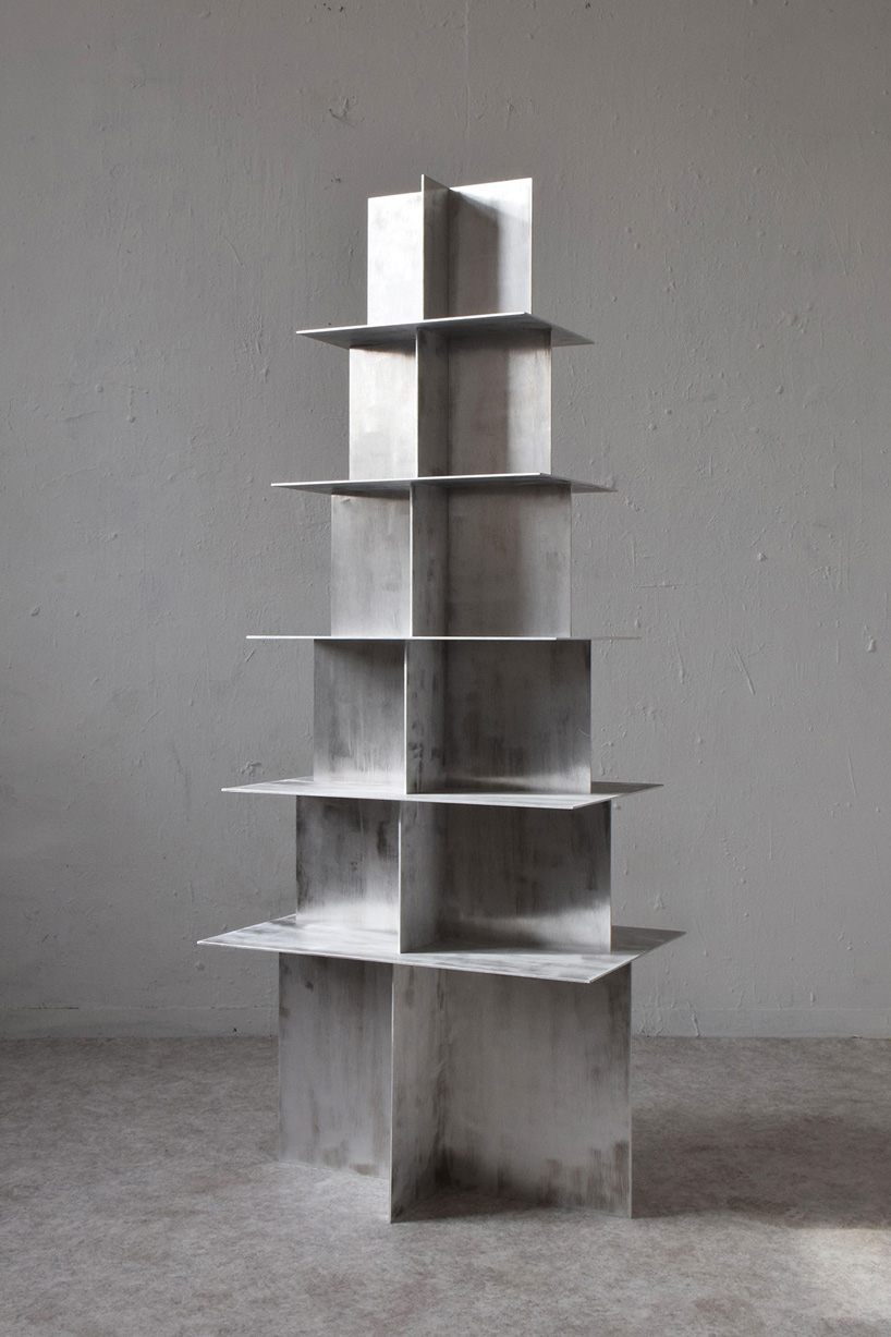 wendy andreu's experiments with rope, aluminum, and steel result in functional objects