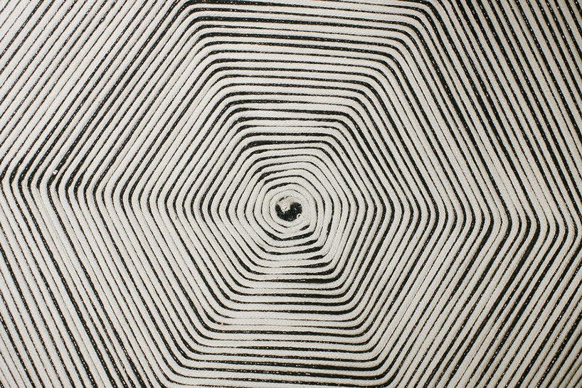 wendy andreu's experiments with rope, aluminum, and steel result in functional objects