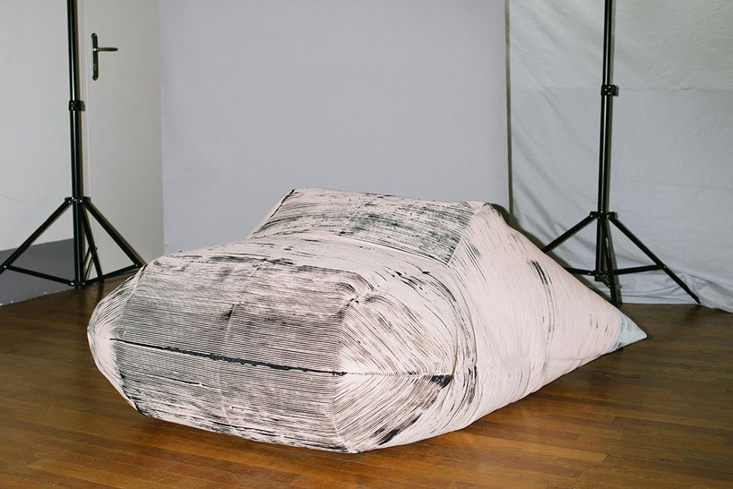 wendy andreu's experiments with rope, aluminum, and steel result in functional objects