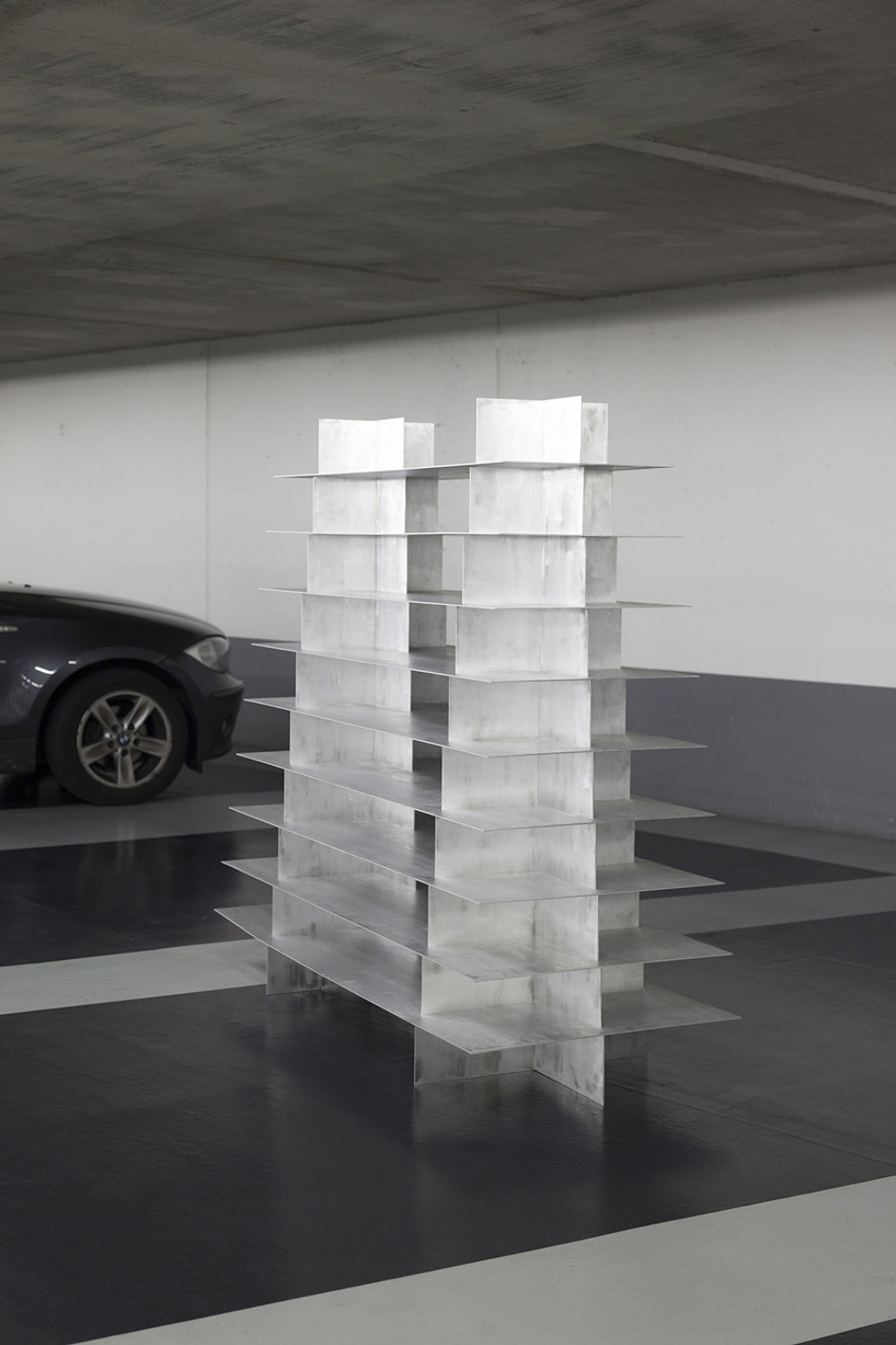 wendy andreu's experiments with rope, aluminum, and steel result in functional objects