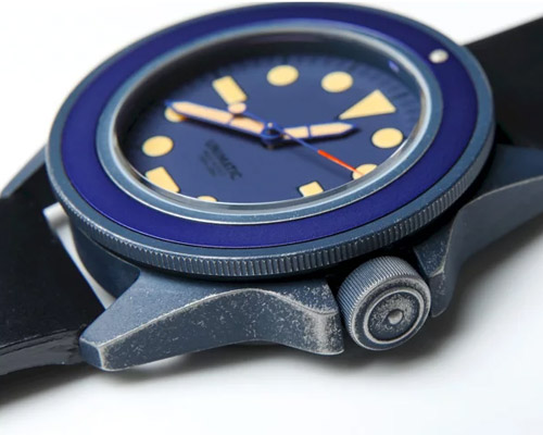unimatic launches ceramic-coated watch in collaboration with designer mihara yasuhiro