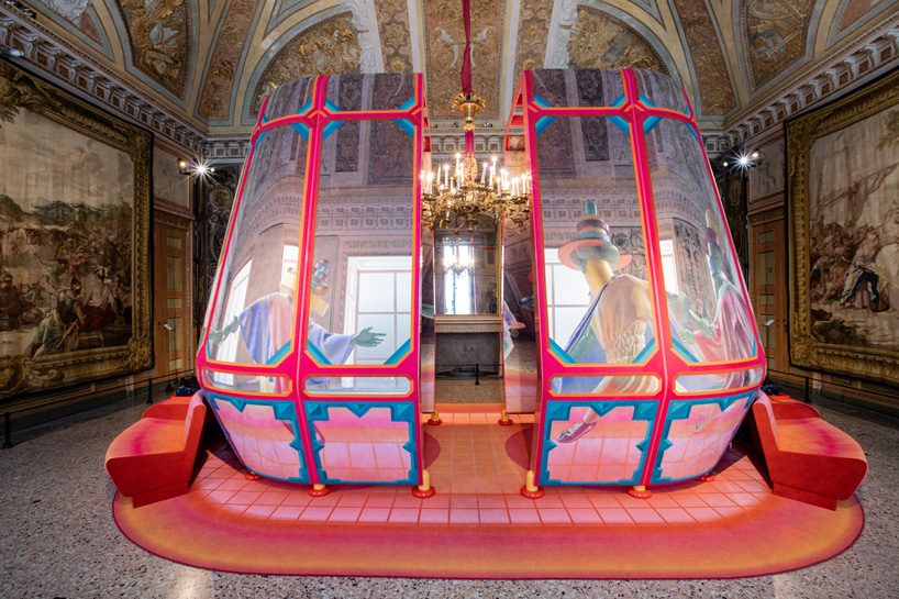  alcantara stages de/code exhibition in the tapestry rooms of milan's royal palace