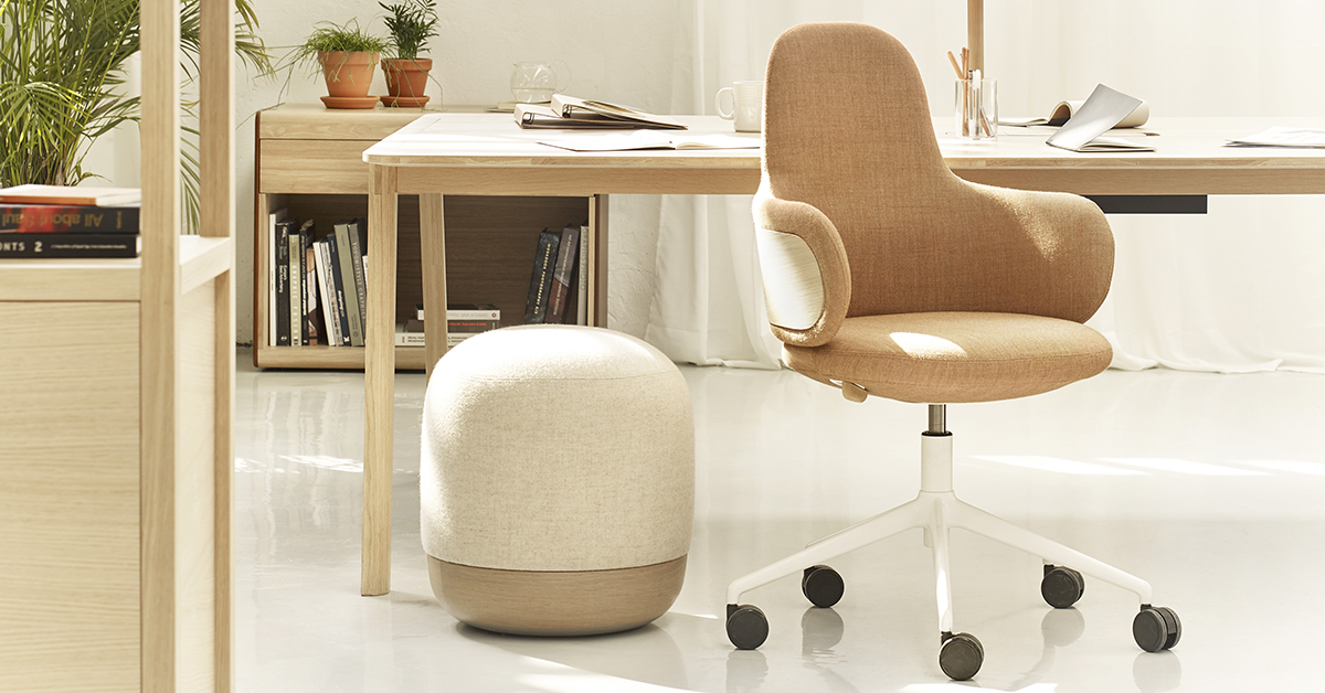 Form design idea #367: alki lan chair holds self-adjusting mechanisms within clean curving form
