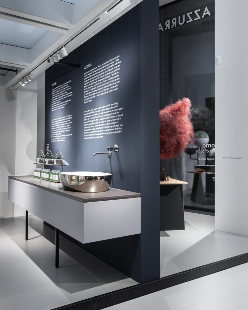 azzurra and davines present dreamlike universe of ceramics and hair at milan design week