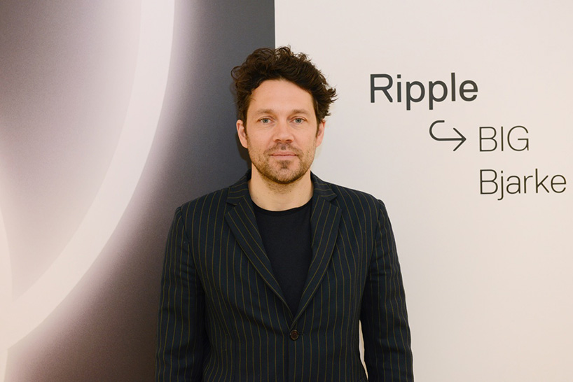 la linea by BIG for artemide, a luminous strip that moves freely in space designboom