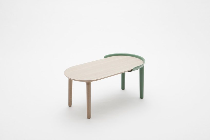 raw edges + conde house join two different furniture parts in collection for japan creative