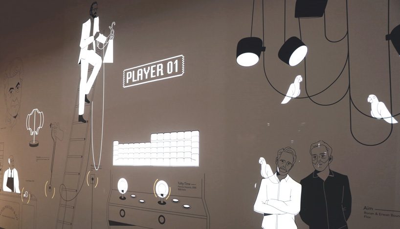 pinball corridor introduces visitors to flos' iconic designs and new pieces at salone del mobile