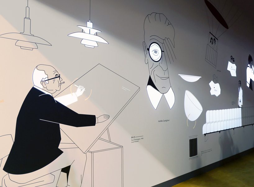 pinball corridor introduces visitors to flos' iconic designs and new pieces at salone del mobile