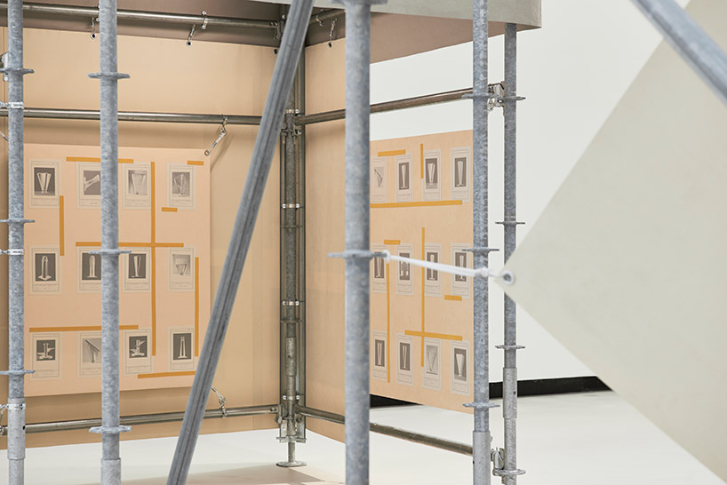 formafantasma draws parallels between concrete and alcantara at MAXXI exhibition designboom