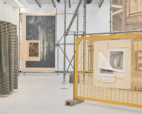 formafantasma draws parallels between concrete and alcantara at MAXXI exhibition