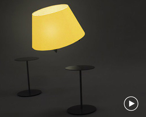 flying drone lamp by kazuhiro yamanaka uses sensors to follow your movements