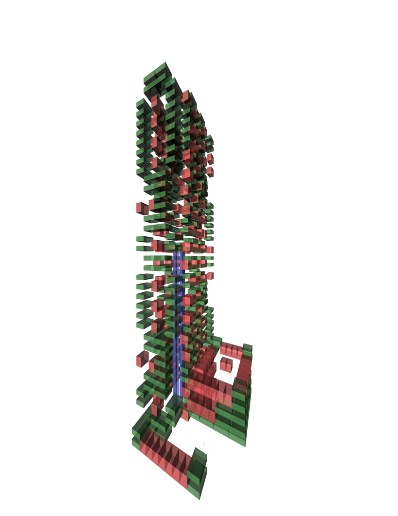 LAAV architects stack small concrete modules to create high-rise in beirut