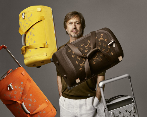 marc newson redesigns iconic louis vuitton luggage using soft thermo-formed textiles