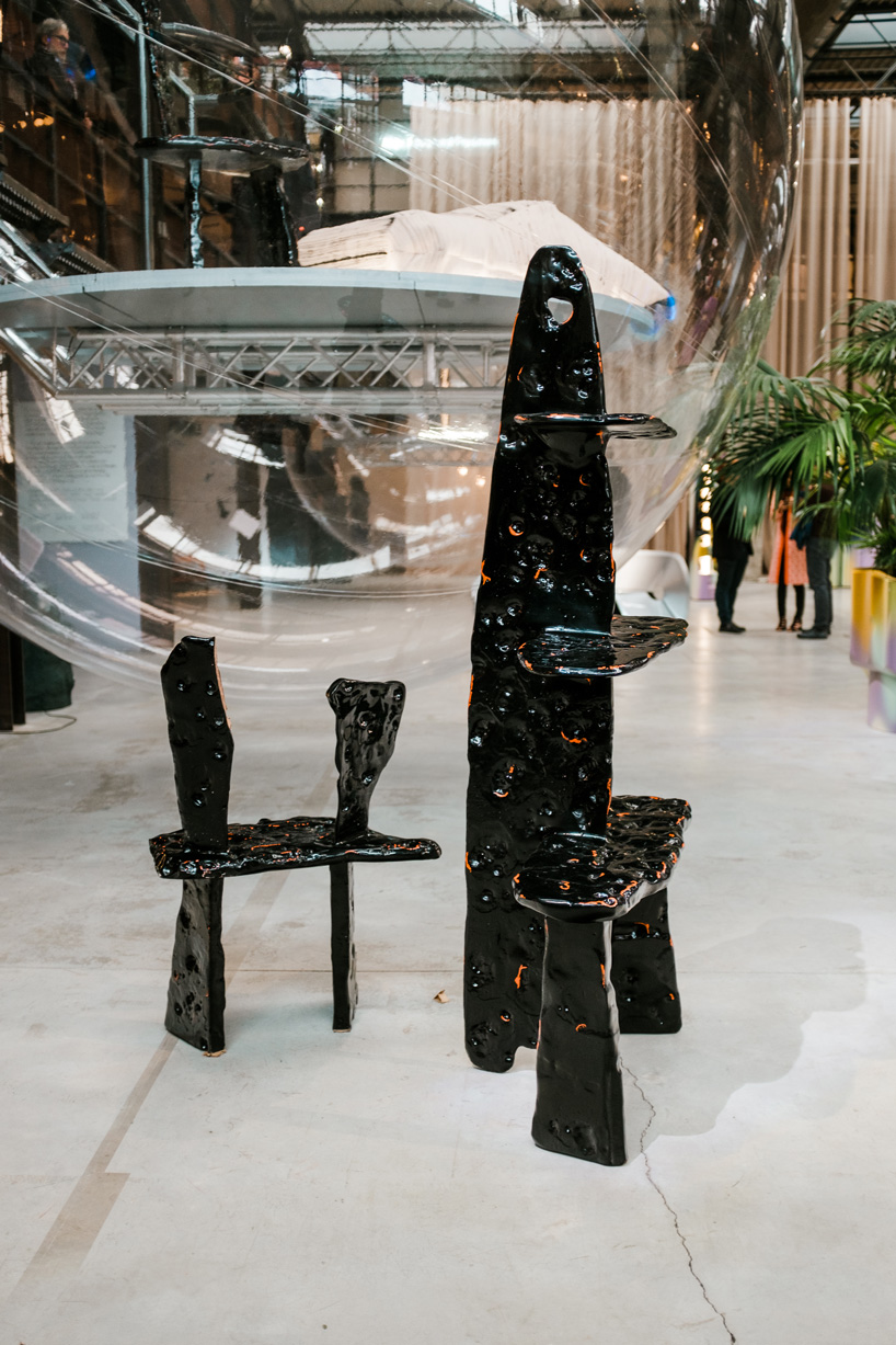 far-exhibition-collectives-inflatable-bubbles-nilufar-depot-milan-04-09-2019 designboom