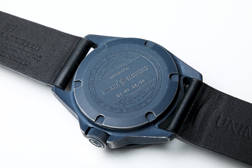 unimatic launches ceramic-coated watch in collaboration with designer mihara yasuhiro designboom