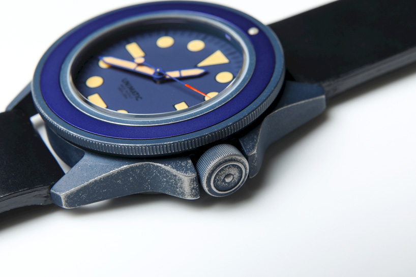 unimatic launches ceramic-coated watch in collaboration with designer mihara yasuhiro designboom