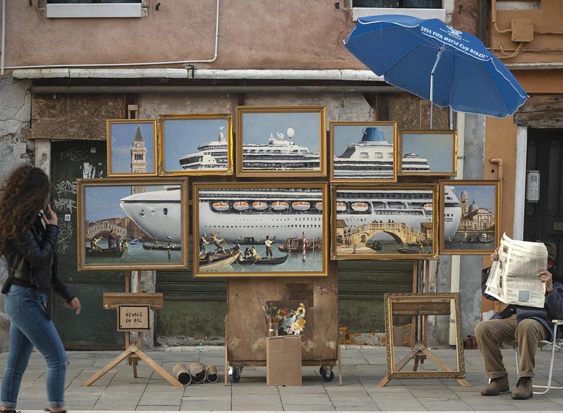banksy confirms migrant child mural in venice designboom