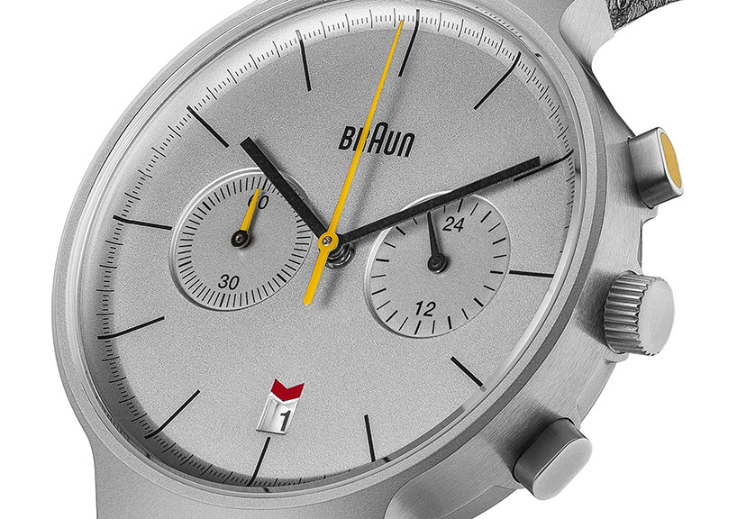 the braun BN0265 chronograph — representing functionality, quality and aesthetics designboom