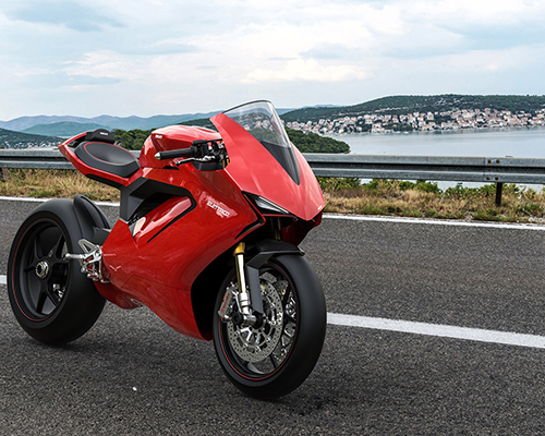 concept proposes how ducati's first electric motorcycle might look