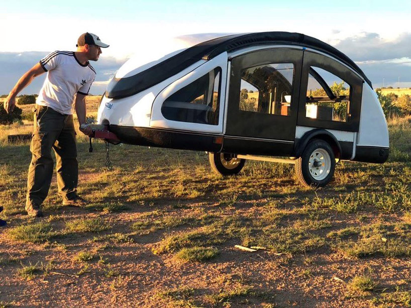 This Ultralight Teardrop Trailer Is Made From Chicken Feathers