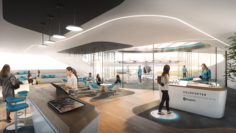 graft architects designs first air taxi port which will be built in singapore before 2020 skyports volocopter