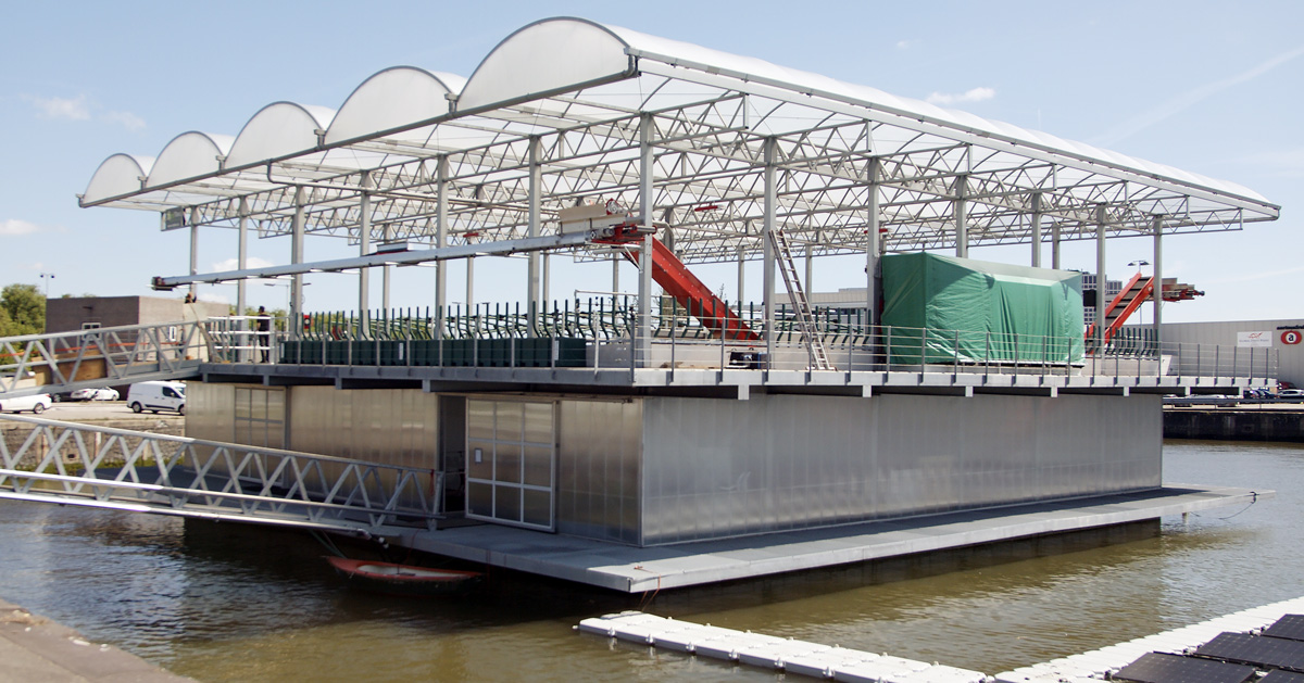 world’s first floating farm cows in rotterdam