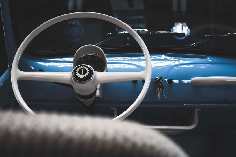 garage italia announces e-icon project turning vintage autos into electric cars designboom