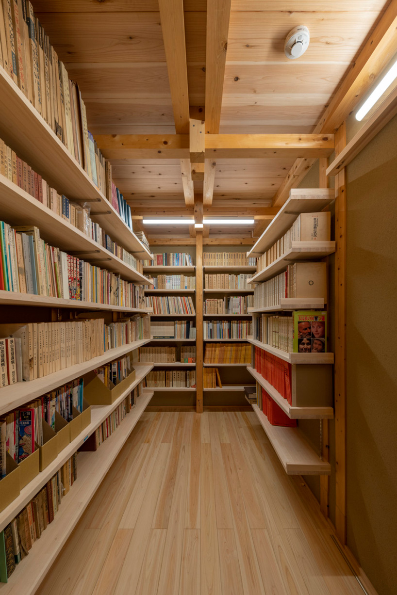 kazuya morita builds wooden lattice frame structure for archive library in kyoto - 6