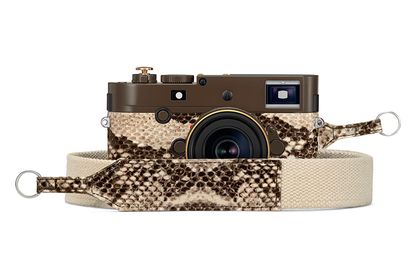 lenny kravitz's second collaboration with leica is a vegan snakeskin camera for nomads designboom