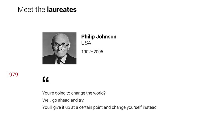 nationalities, gender and star signs of pritzker prize winners revealed in infographics designboom