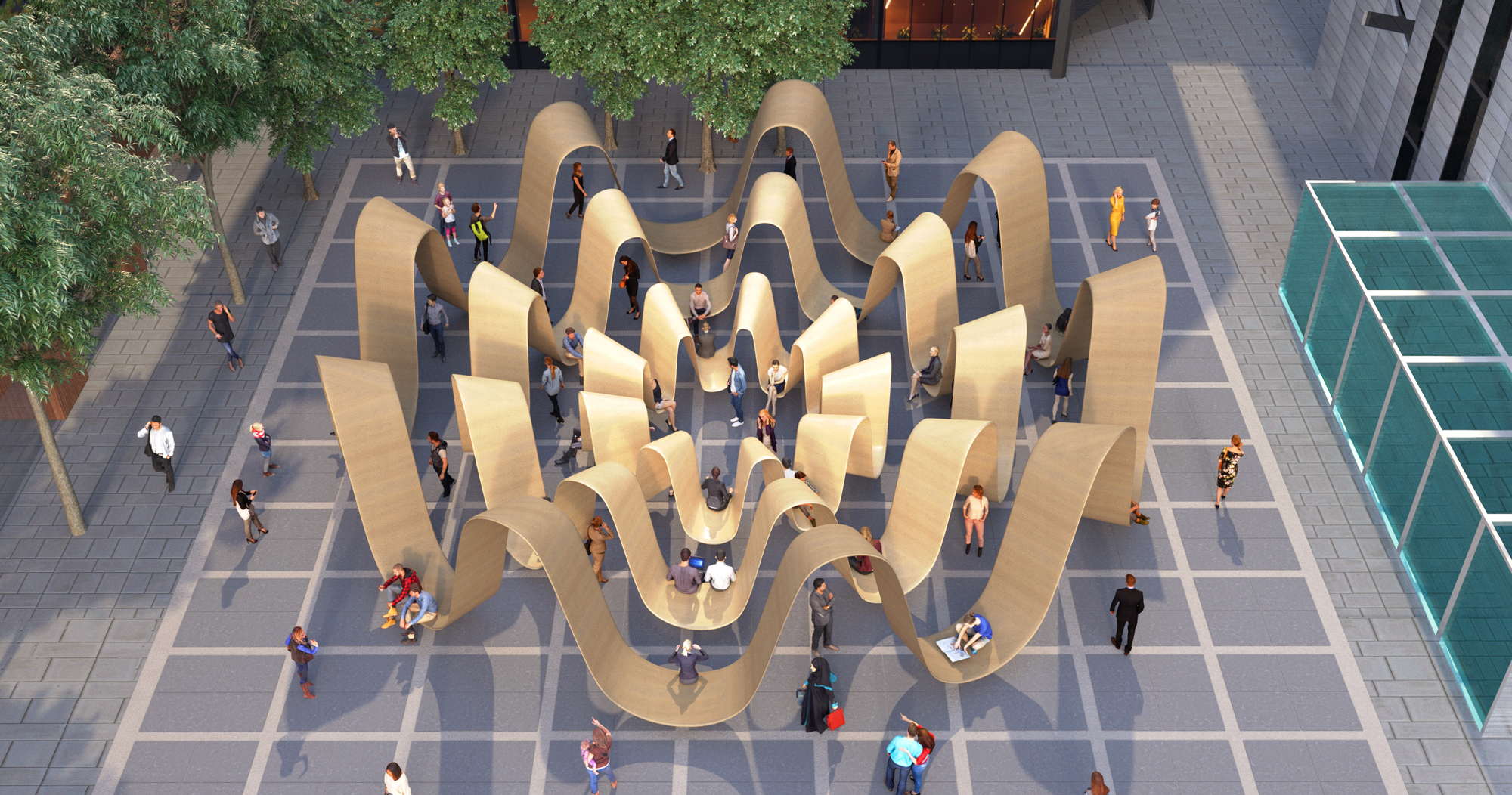 'please be seated' responds to the rhythm of the community in london