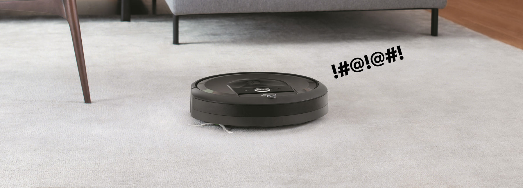 hacked roomba robot screams in pain when it hits into things