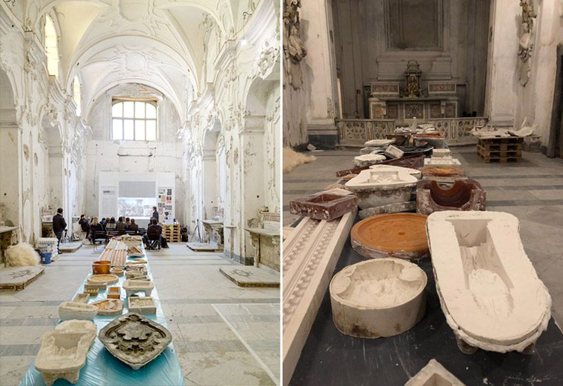 'moulding matters' combines architectural craft with contemporary design in naples designboom