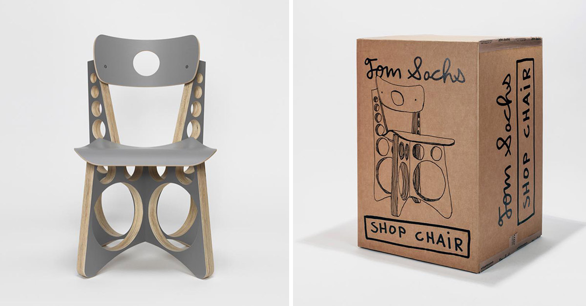 tom sachs punctuates circular holes throughout limited gray 