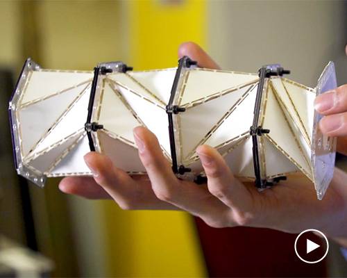 new material that mimics origami could create super protective helmets in the future