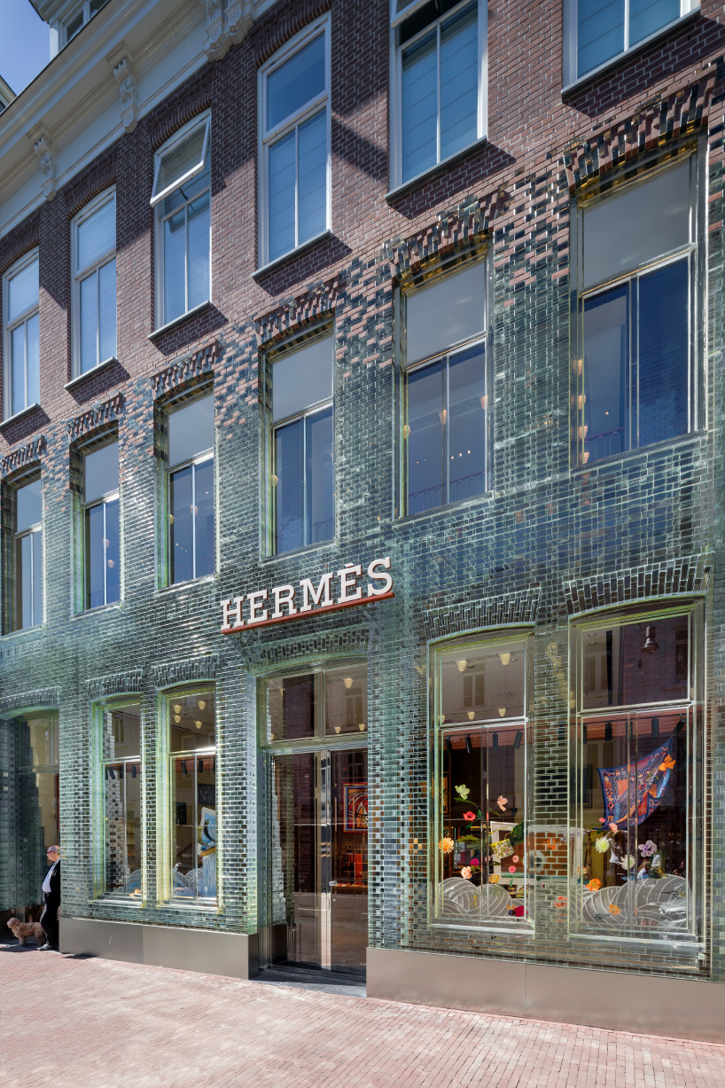 MVRDV's transparent brick store in amsterdam re-opens for Hermès - 1