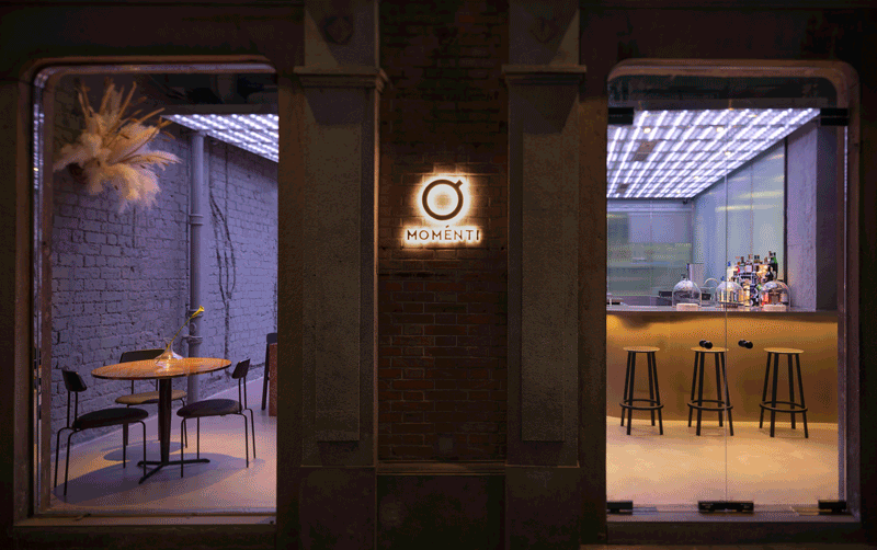 alberto caiola designs shanghai’s 'momenti' restaurant as an evolving environment of color designboom
