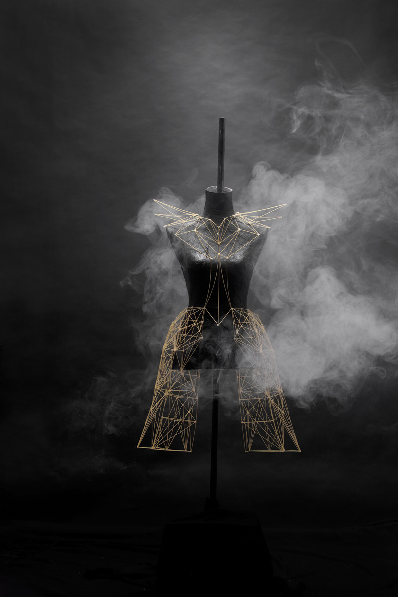 alice pegna crafts intricate dresses and headpieces with spaghetti designboom alice pegna crafts intricate dresses and headpieces with spaghetti designboom