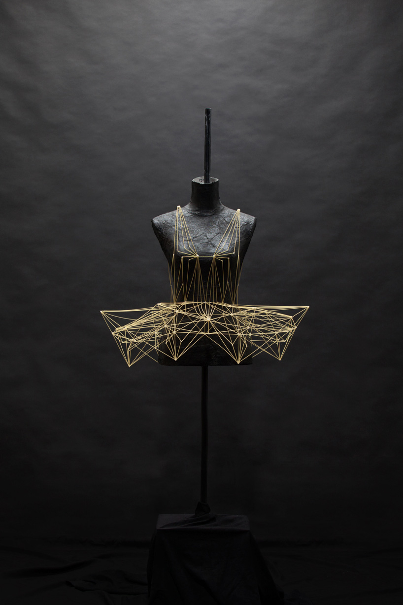 alice pegna crafts intricate dresses and headpieces with spaghetti designboom alice pegna crafts intricate dresses and headpieces with spaghetti designboom