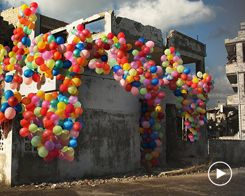 'stereotype inversion' uses colorful balloons to show another side of syria