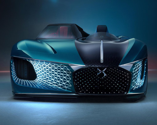 the asymmetric DS X E-tense 'supercar of the future' has been built