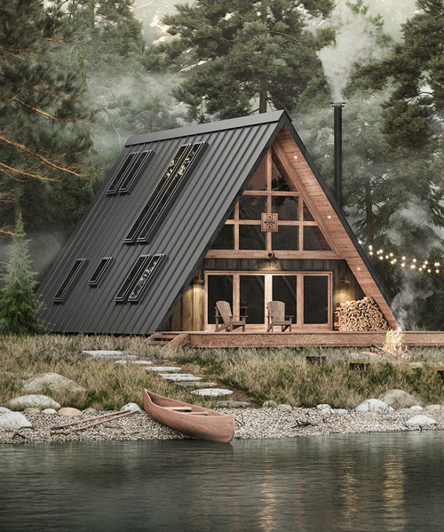 AYFRAYM is an affordable A frame  cabin  in a box concept