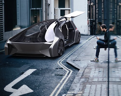 this fully autonomous concept car comes with a personal robotic butler