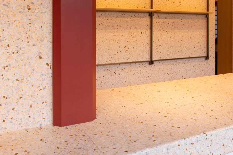 CASE-REAL renovates japanese shrine with gold and pink terrazzo tiles - 6