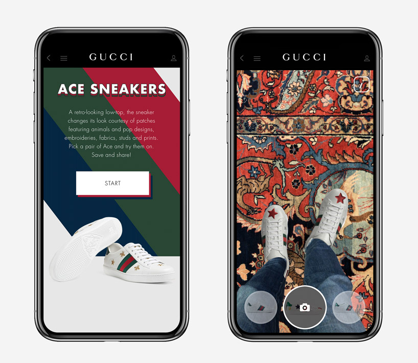 gucci introduces iOS app that lets you try shoes on using augmented reality
