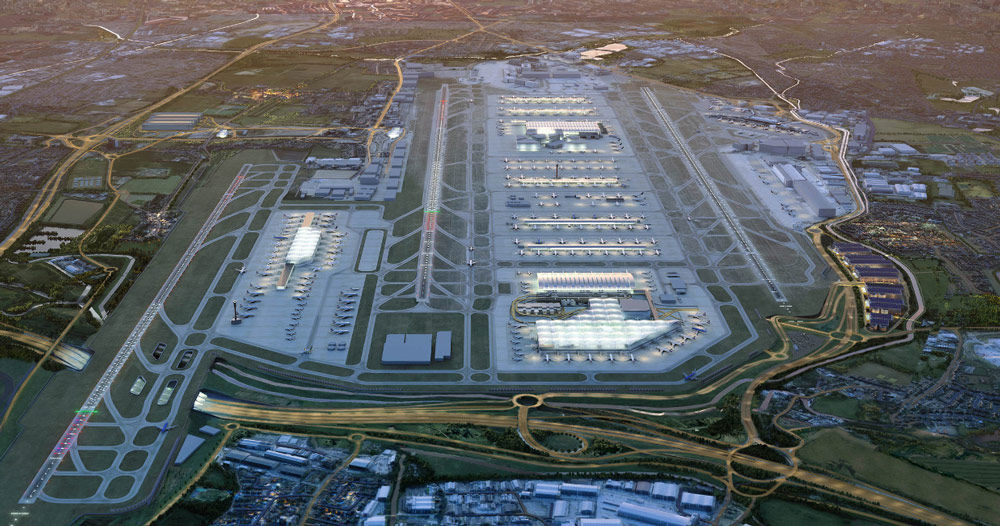heathrow airport reveals preferred expansion masterplan
