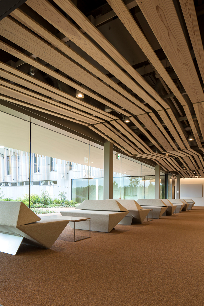 kengo kuma unveils 'furniture that blends into the surroundings' at time & style amsterdam designboom